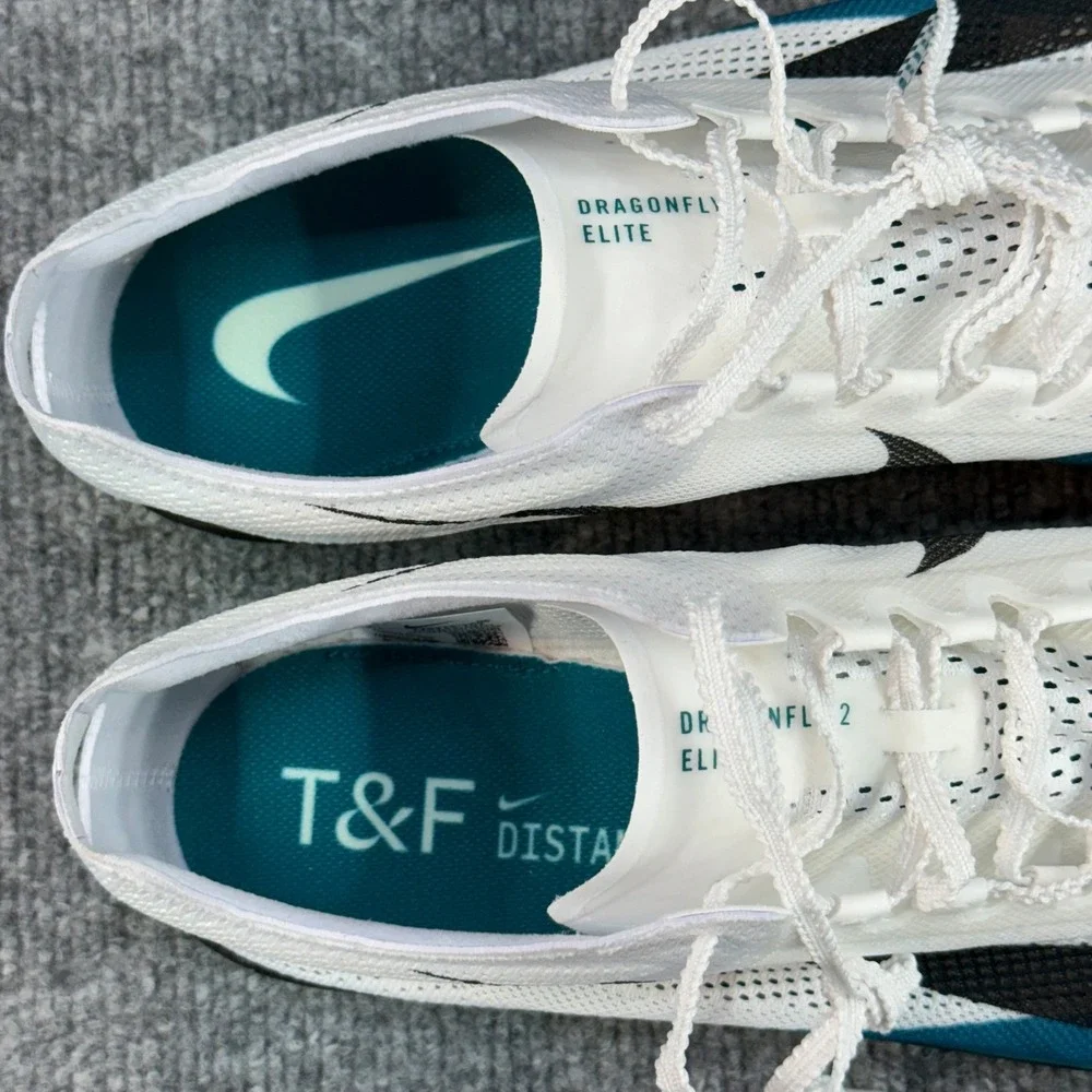 Nike ZoomX Dragonfly 2 Elite Track Spikes White Teal Green FZ9315-102 Mens 12